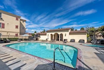 Shimmering swimming pool